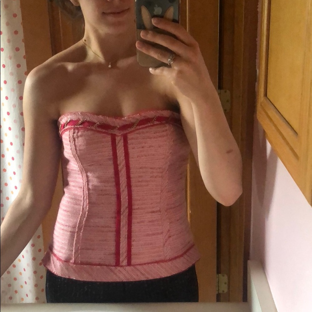 White House Black Market Tweed Bustier